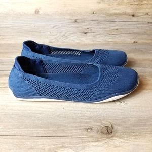 Cheeks Barefoot Ballerina by Tony Little Knit Perforated Slide On Loafers